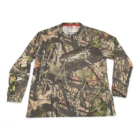 Mossy Oak Shirt Adult EXTRA LARGE Brown Camo Hunting Scent Control Outdoor - Picture 1 of 8